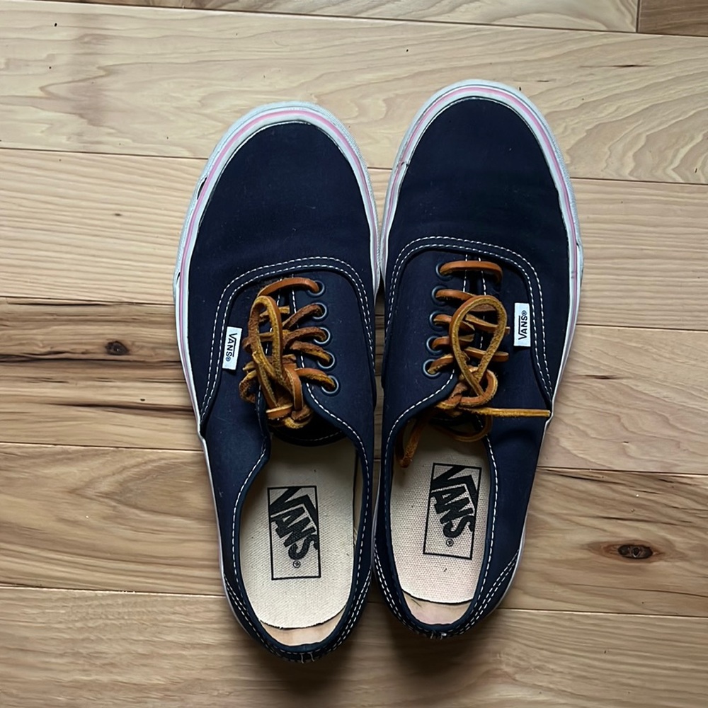 Navy and Pink Vans